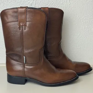 Acme Womens Brown Leather Roper Western Boots Round Toe Made in Mexico 4.5 D thumbnail 4
