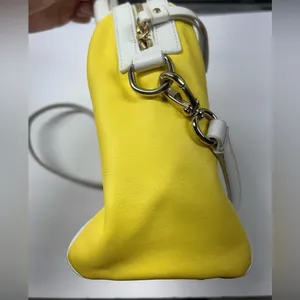 Kate Spade Blake Hudson Street Leather Satchel Crossbody Bag Limonium Yellow thumbnail 7