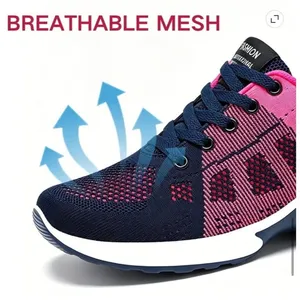 BRAND NEW ~ Women's Blue & Pink Lightweight Walking Shoes Mesh Sneakers ~ 8 1/2 thumbnail 4