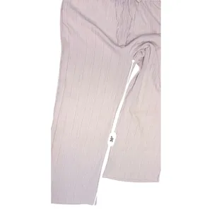 Women's Crinkle Wide Leg‎ Slacks XXL Lightweight Summer Pastel Lilac NEW thumbnail 6