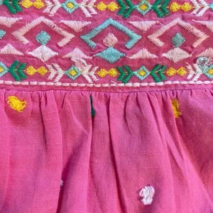 Crown& Ivy Babydoll Women's Embroidered Babydoll Top size Large thumbnail 12