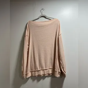We The Free Peach Off-the-Shoulder Sweater thumbnail 2