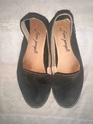 Free People dark grey Espadrille Slip-On Flats - Sz 36 EU/5.5-6 US thumbnail 3