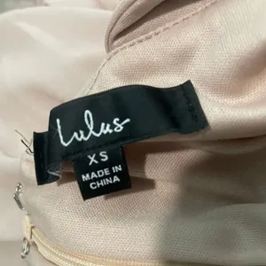 Lulu's Pale Blush Pink Halter-Style Prom Gown thumbnail 4