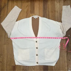 Madewell Short Kent Ex-Boyfriend Cardigan Sweater in Colorblock Large‎ casual thumbnail 7