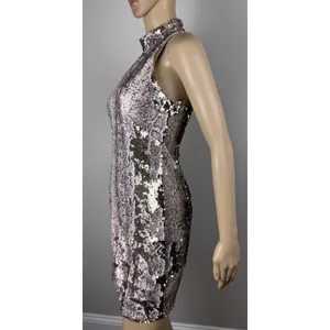 Fab'rik Bodycon Sequins Snakeskin Mini‎ Dress Sz S Cocktail Party Club Sexy Date thumbnail 11