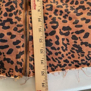Free People We The Free Denim Mini Skirt Leopard Print Brown Black Women's 28 thumbnail 12