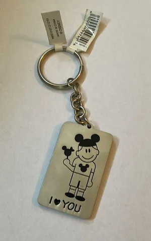 Disney NWT  Keychain Silver Tone, “I ❤️ YOU” thumbnail 4