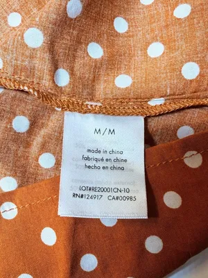 WeWoreWhat Elle Dress M Bran Rust Polka Dot Puff Sleeve Mini Shirt Dress NWT thumbnail 7
