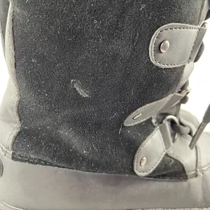 Khombu Lace Up Faux Fur Snow Boots in Black Size 6.5‎ thumbnail 5