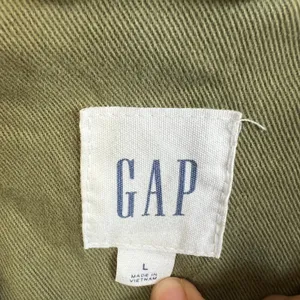 Gap Green Utility Jacket Women's Large Full Zip Button‎ Pockets Cotton Casual thumbnail 4