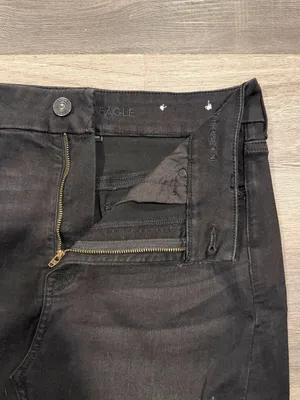 American Eagle Womens Next Level Stretch Curvy Hi-Rise Black Mini Skirt SIze 12 thumbnail 3