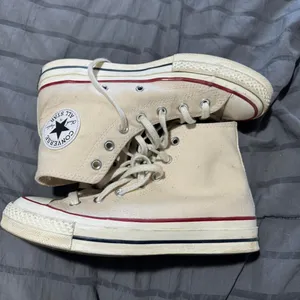 Converse Cream Colored Chuck Taylor Sneakers thumbnail 1
