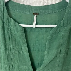 YFB Young Fabulous & Broke Green Cotton Mini Dress Large thumbnail 3