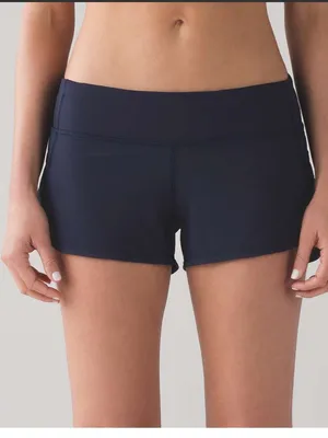Lululemon midnight navy speed shorts size 6 thumbnail 3