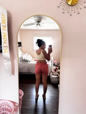 Hollister Cream Ribbed Bandeau Bralette with Pink Shorts thumbnail 3