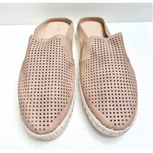 Harmony Balance Sashay Mules Size 8‎ Beige Perforated Slip On Shoes thumbnail 3