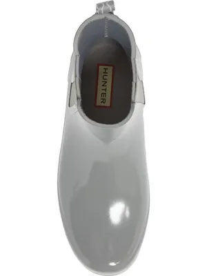 Hunter Original Refined Chelsea Gray Glossy Pull On Rain Boots Women’s US 8 thumbnail 4