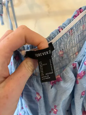 Blue Crop Top thumbnail 3