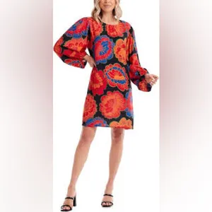NWT Mud Pie Boutique Bell Sleeve Boho dress size M‎ thumbnail 2