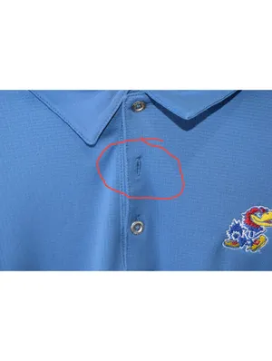 Adidas Climachill Golf Polo Mens Medium Blue Kansas Jayhawks Embroidered Logo thumbnail 5