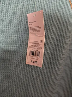 Target Blue Crop Top with Orange Trim thumbnail 3