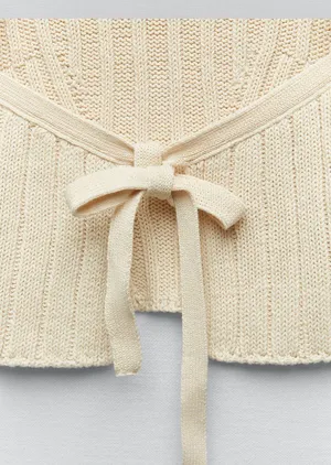 ZARA Open Back Knit Sweater Top thumbnail 9