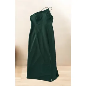 Hello Molly taking it back forest green one shoulder midi‎ dress thumbnail 2