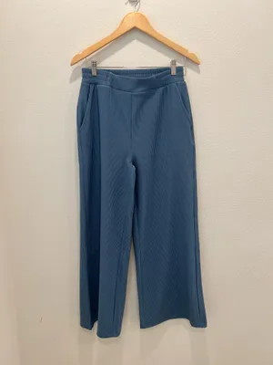 Relaxed Two-Piece Lounge Set in Dusty Blue by Zenana Size M thumbnail 3