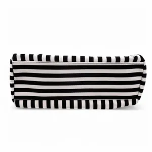 Alice + Olivia Duffle Bag Black and White Positano Stripe Weekender Tote thumbnail 14