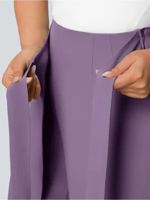 Halara HalaraFlex High Waisted Wide Leg Pants Small Sandalwood Violet Tie thumbnail 4