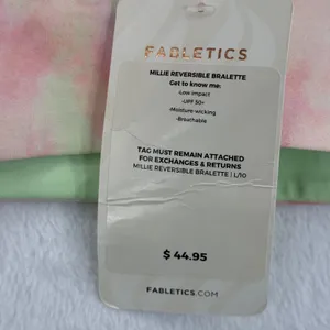 Fabletics Millie Reversible Bralette Size L Low‎ Impact Tie Dye Moisture Wicking thumbnail 6
