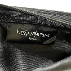 Yves Saint Laurent YSL Opium Black Zip Pouch Cosmetic Bag Clutch Purse thumbnail 4