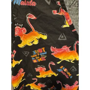 DISNEY Lion King ladies medical Vet Tech Nurse SCRUB shirt top Size Medium thumbnail 5