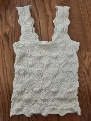 Altar'd State Floral texture stretch top thumbnail 1