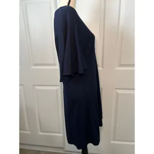 Amanda Uprichard Navy Boca Mini Dress Size 2X Minimalist Office Party thumbnail 4