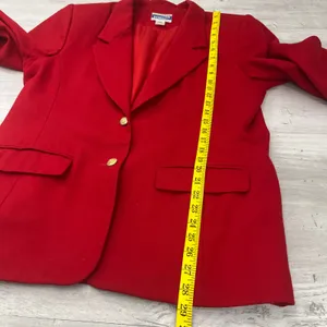 Pendleton Vintage Red Virgin Wool Fully Lined USA Classic Sports Coat Blazer 14 thumbnail 13