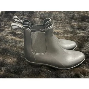 J. Crew Matte Chelsea Rubber Rain Boots 9 Mercantile thumbnail 2