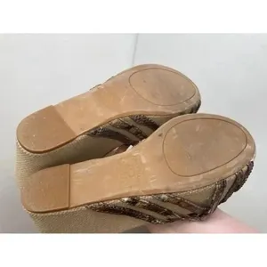Women's Lucky Brand‎ Brown and Turquoise Wedges Size 8 thumbnail 9