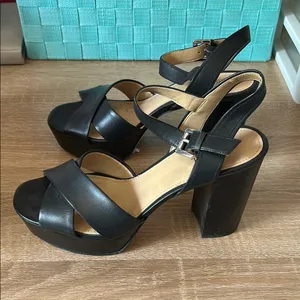Michael Kors Black Heels with Ankle Strap thumbnail 5