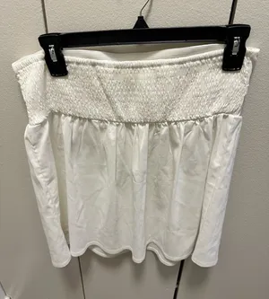 Ythomm Womens Ruffle Hem Sleeveless Strapless Tube Tops Flowy Bandeau Tops thumbnail 1