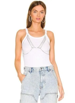 Ettika Bra Top Silver Womens Size OS thumbnail 1
