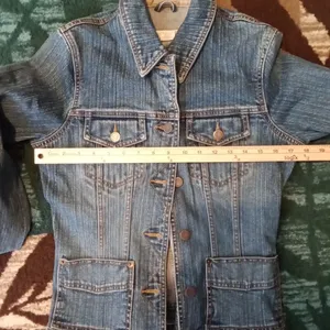 Eddie Bauer Jean Button Jacket Classic Vintage Trucker Look Womens Small thumbnail 6