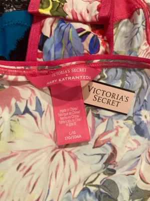 NWT Victorias Secret x Mary Katrantzou 2018 Hot Pink Plunge Floral Bodysuit thumbnail 2