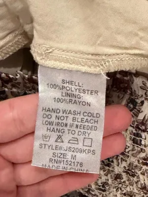 Patterned Mini Skirt 🌞 Brown Size M thumbnail 2