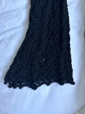 Zara Oversized Crochet Knit Sweater thumbnail 3