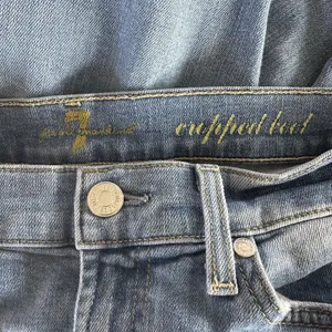 7 For All Mankind Cropped Bootcut Jeans Size 28 thumbnail 7