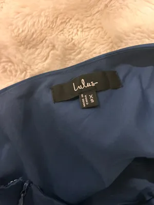 Lulus min homecoming dress blue satin thumbnail 2