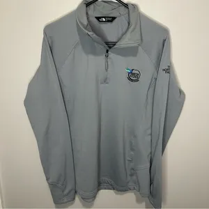 Women’s The North‎ Face Size Large Grey 1/4 Zip Lightweight Sweatshirt thumbnail 1
