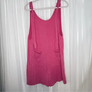 Lovely Melody Pink Tie Front Sleeveless Tank Top thumbnail 3
